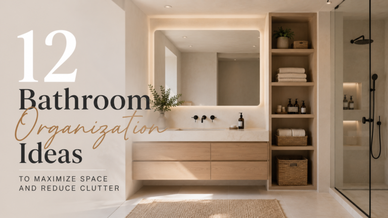 12 Bathroom Organization Ideas to Maximize Space and Reduce Clutter